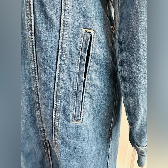 Lucky Brand long jean jacket, size M. - Picture 4 of 5